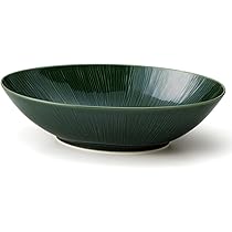 南島焼　カレー皿2枚組　直径約24cm 内径約19cm 深さ約5cm Amazon｜美濃焼 miyama 深山 皿 カレー皿 楕円 オーバル皿 直径